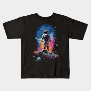 Lolour Space Fires Kids T-Shirt